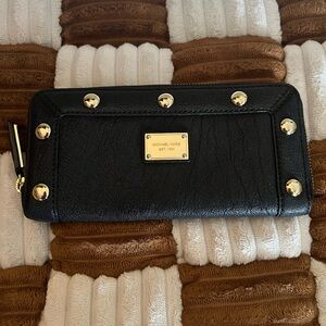 Michael Kors Black Leather Wallet VGUC!